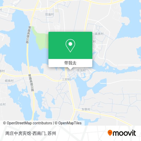 周庄中房宾馆-西南门地图