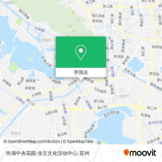 尚湖中央花园-业主文化活动中心地图