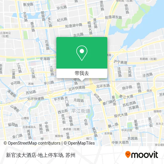 新官渎大酒店-地上停车场地图