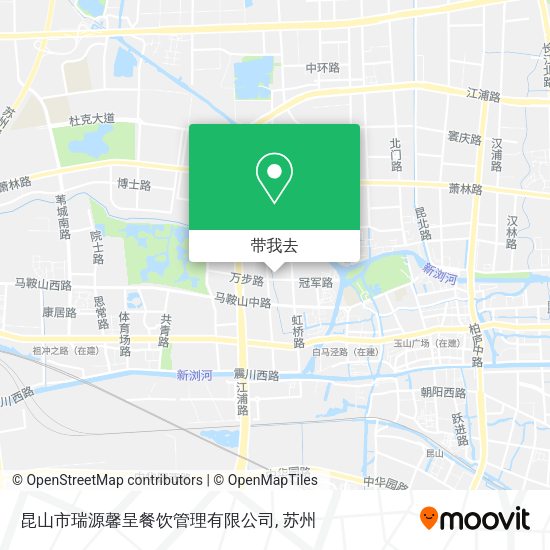昆山市瑞源馨呈餐饮管理有限公司地图