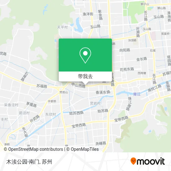 木渎公园-南门地图