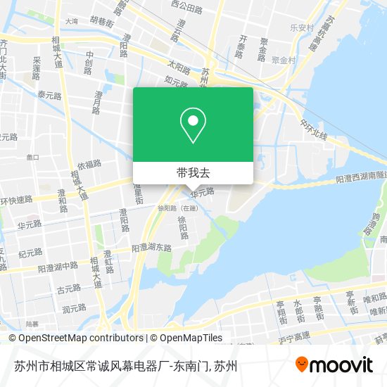 苏州市相城区常诚风幕电器厂-东南门地图