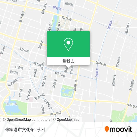 张家港市文化馆地图