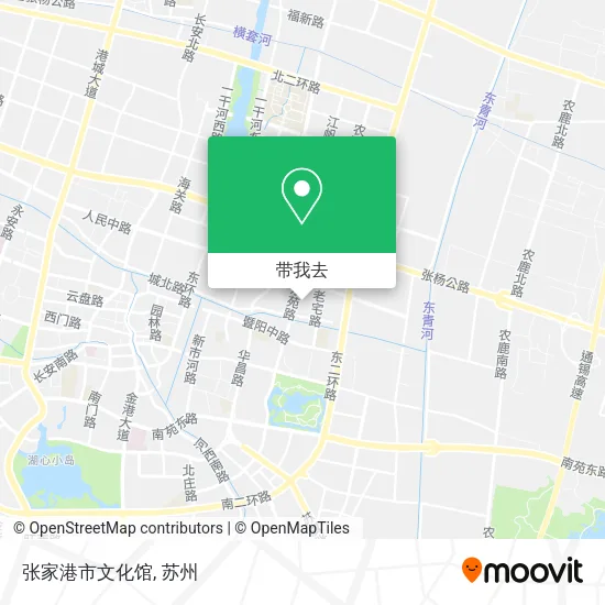 张家港市文化馆地图