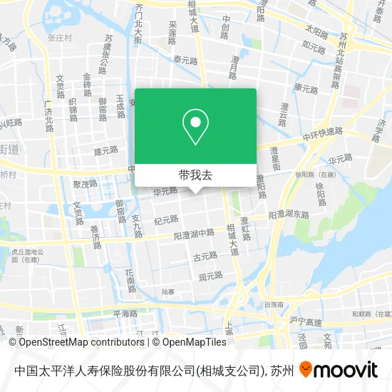 中国太平洋人寿保险股份有限公司(相城支公司)地图