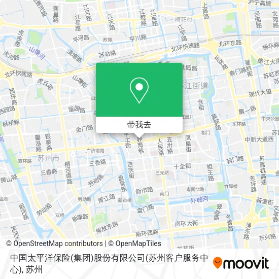 中国太平洋保险(集团)股份有限公司(苏州客户服务中心)地图