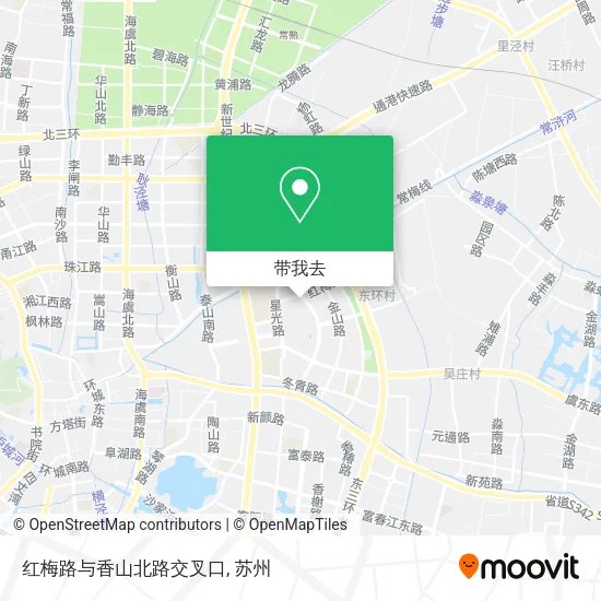红梅路与香山北路交叉口地图