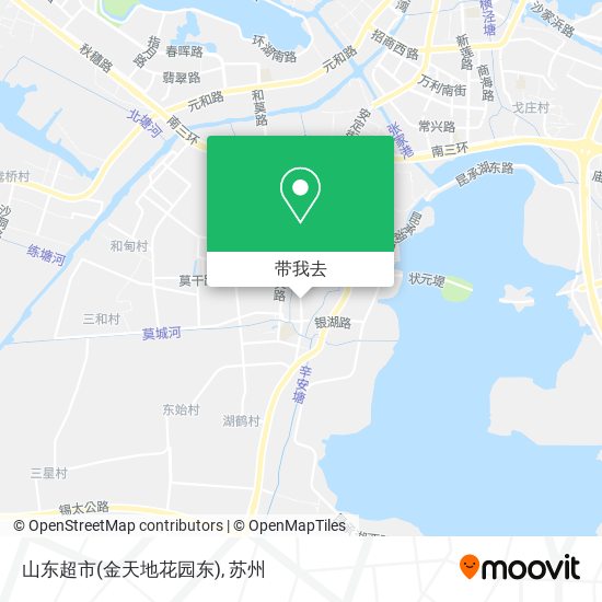 山东超市(金天地花园东)地图