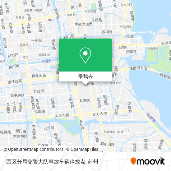园区分局交警大队事故车辆停放点地图