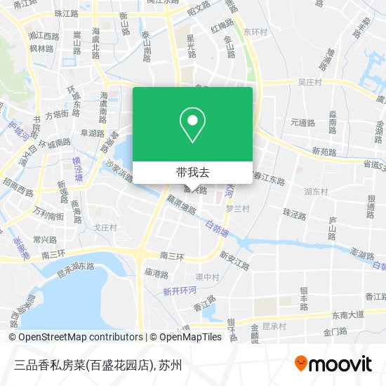 三品香私房菜(百盛花园店)地图