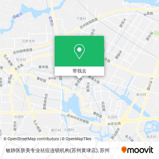 敏静医肤美专业祛痘连锁机构(苏州黄埭店)地图