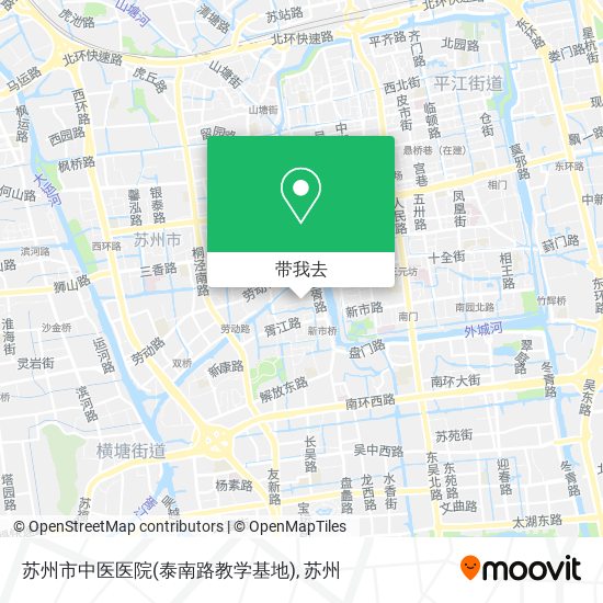 苏州市中医医院(泰南路教学基地)地图
