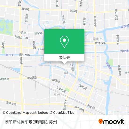 朝阳新村停车场(新闸路)地图