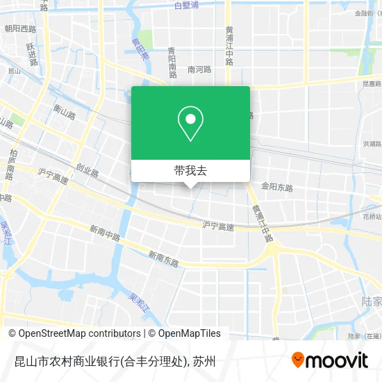 昆山市农村商业银行(合丰分理处)地图