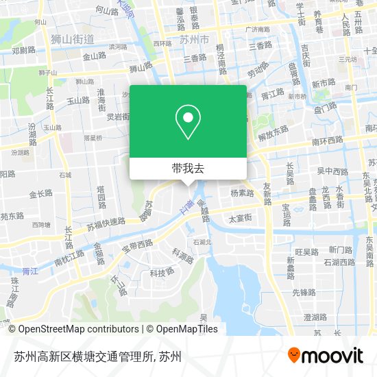 苏州高新区横塘交通管理所地图