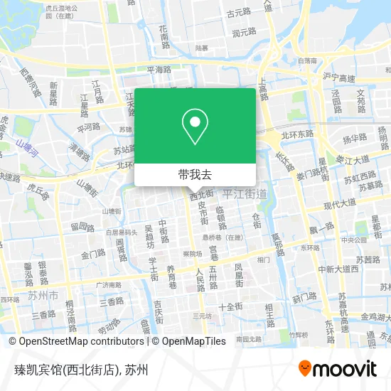 臻凯宾馆(西北街店)地图