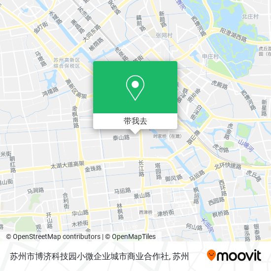 苏州市博济科技园小微企业城市商业合作社地图