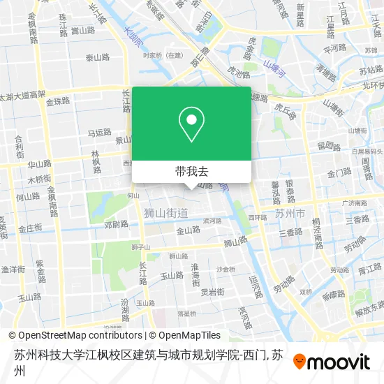 苏州科技大学江枫校区建筑与城市规划学院-西门地图