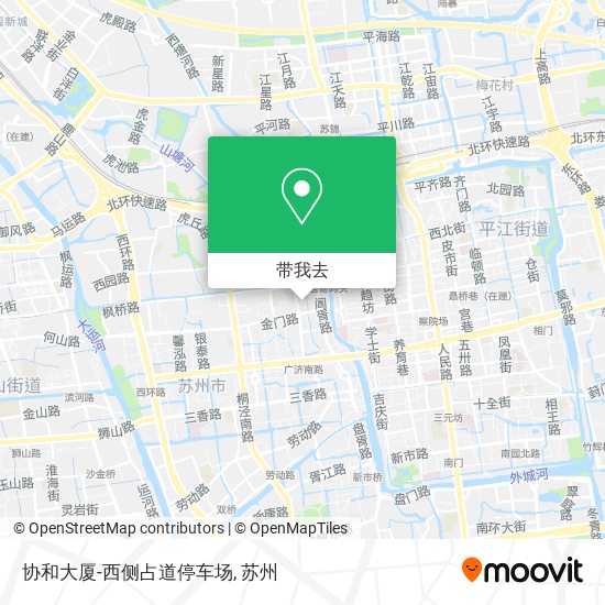 协和大厦-西侧占道停车场地图