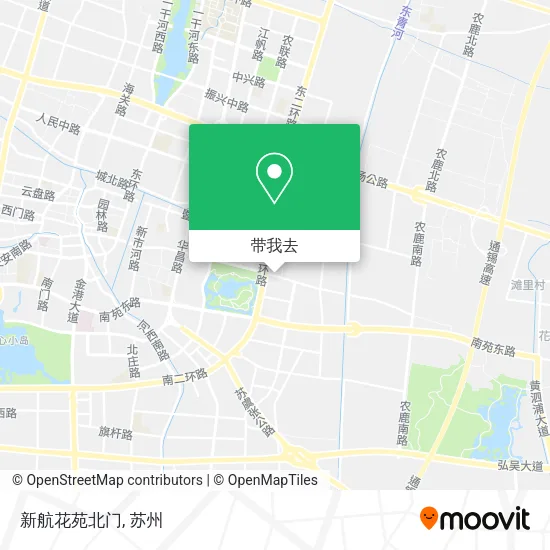 新航花苑北门地图