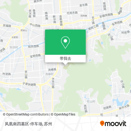 凤凰南四墓区-停车场地图
