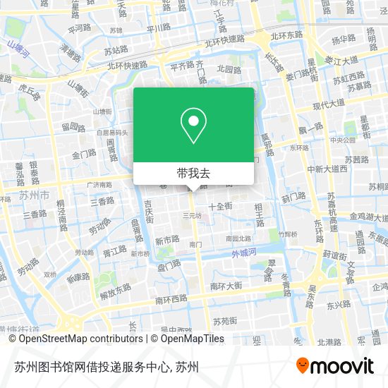 苏州图书馆网借投递服务中心地图