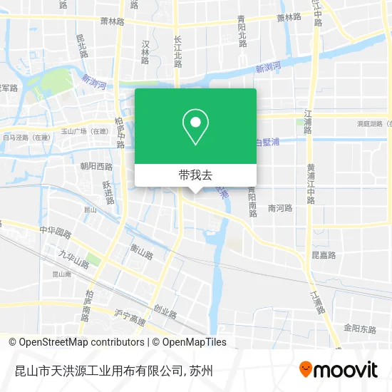 昆山市天洪源工业用布有限公司地图