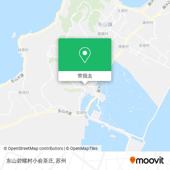 东山碧螺村小俞茶庄地图