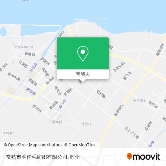 常熟市明佳毛纺织有限公司地图