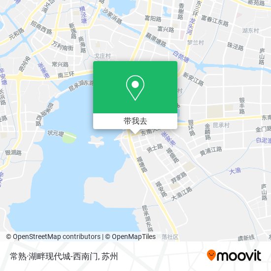 常熟·湖畔现代城-西南门地图