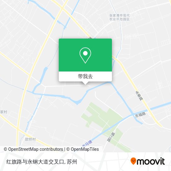 红旗路与永钢大道交叉口地图