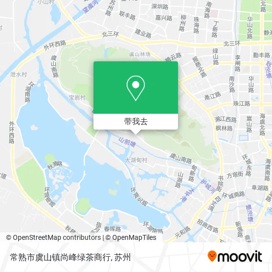 常熟市虞山镇尚峰绿茶商行地图