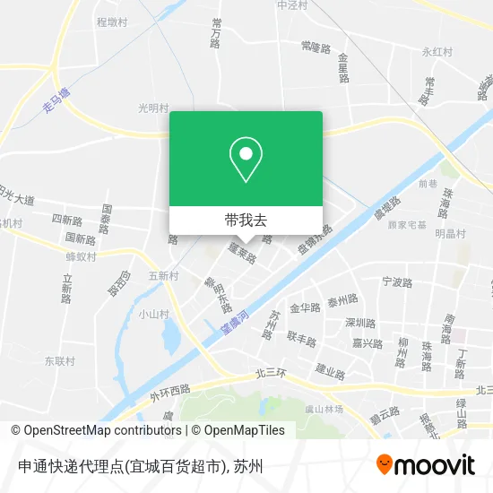 申通快递代理点(宜城百货超市)地图