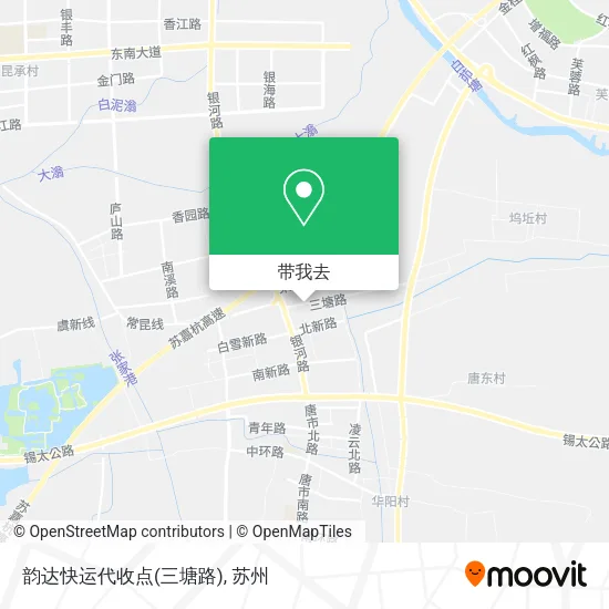 韵达快运代收点(三塘路)地图