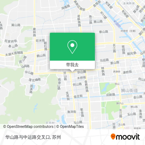 华山路与中运路交叉口地图