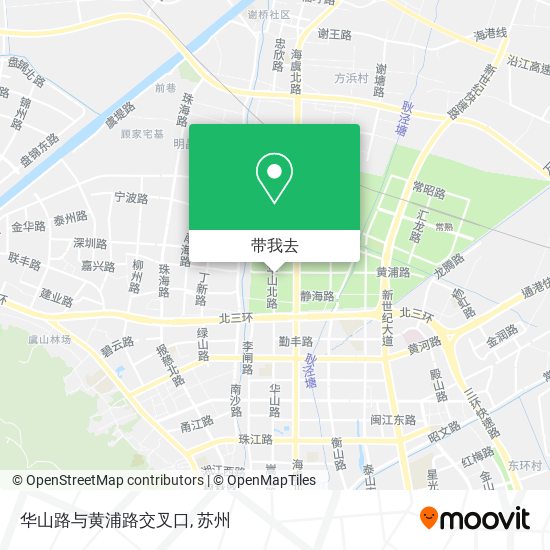 华山路与黄浦路交叉口地图