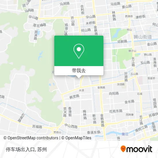 停车场出入口地图