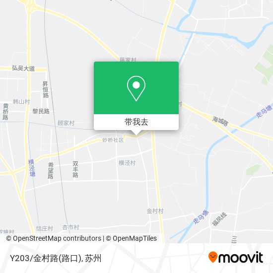 Y203/金村路(路口)地图