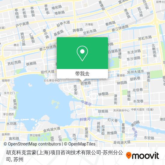 胡克科克雷蒙(上海)项目咨询技术有限公司-苏州分公司地图