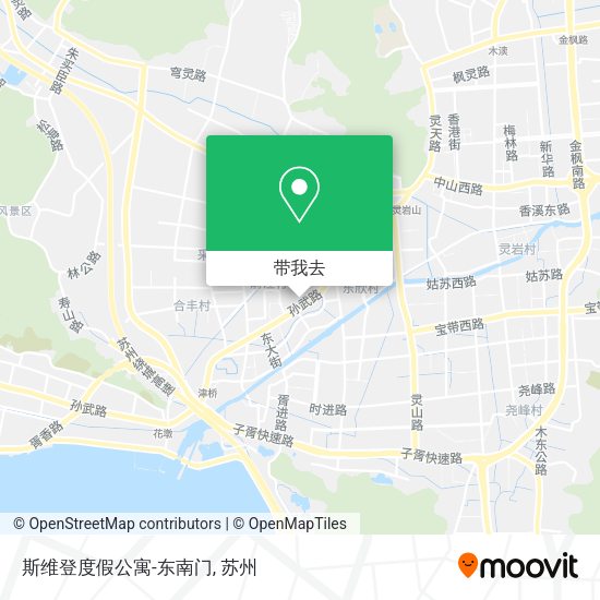 斯维登度假公寓-东南门地图