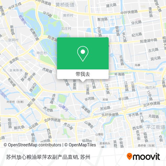 苏州放心粮油翠萍农副产品直销地图