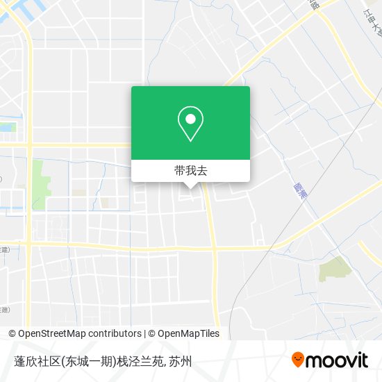 蓬欣社区(东城一期)栈泾兰苑地图