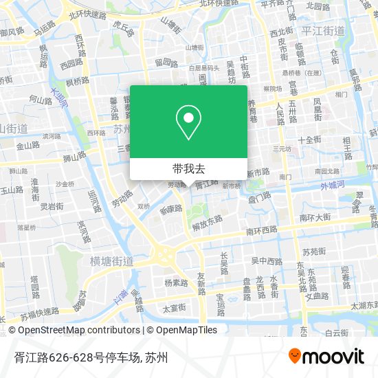 胥江路626-628号停车场地图