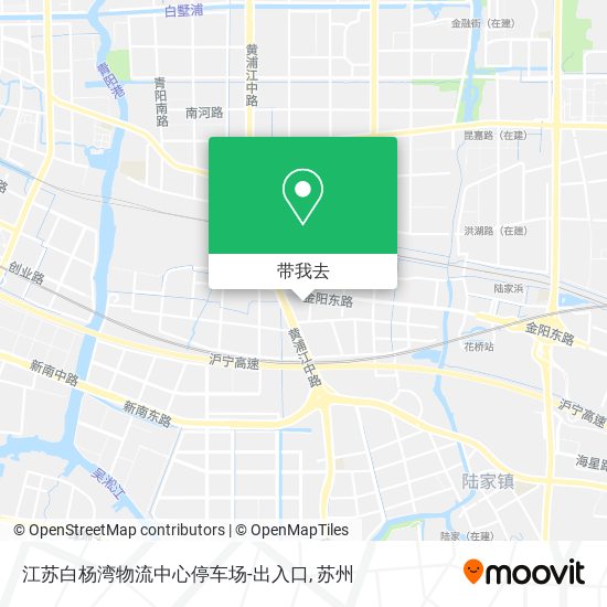 江苏白杨湾物流中心停车场-出入口地图