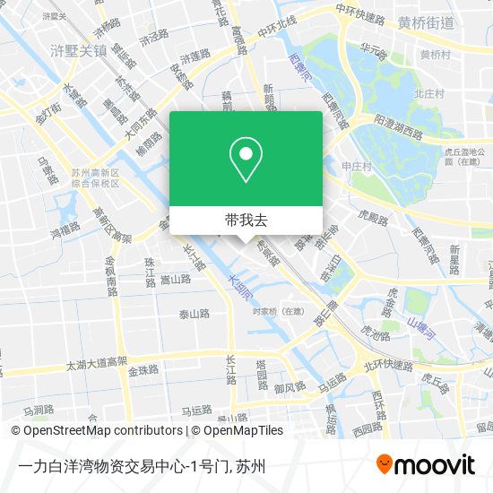 一力白洋湾物资交易中心-1号门地图