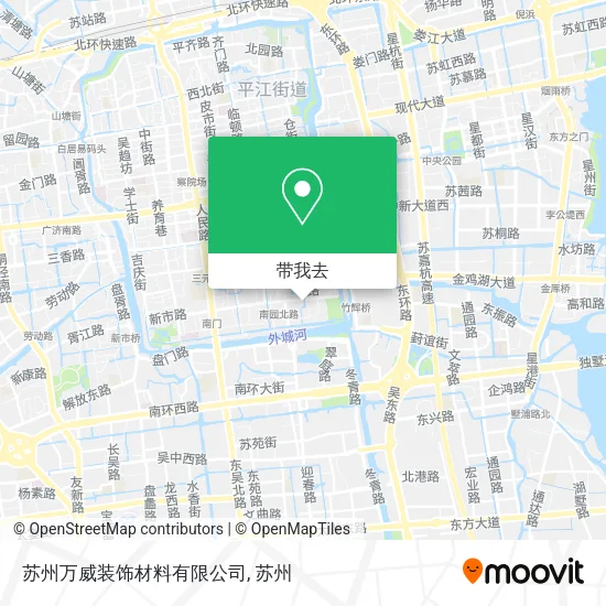 苏州万威装饰材料有限公司地图