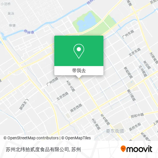苏州北纬拾贰度食品有限公司地图