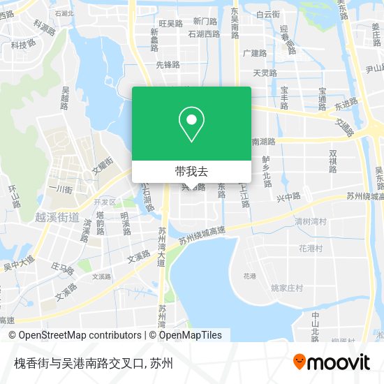 槐香街与吴港南路交叉口地图
