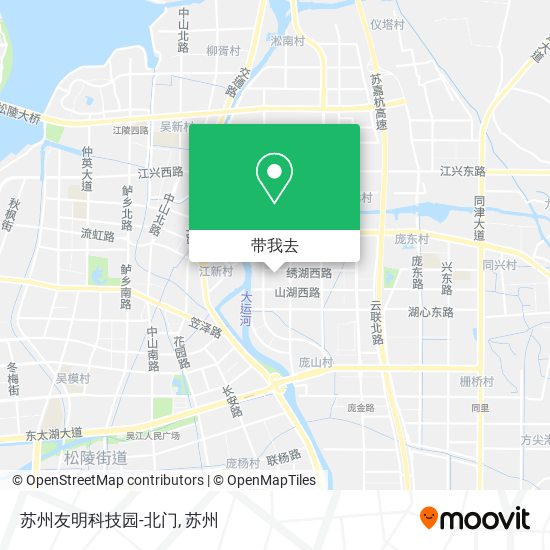 苏州友明科技园-北门地图