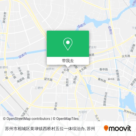苏州市相城区黄埭镇西桥村五位一体综治办地图